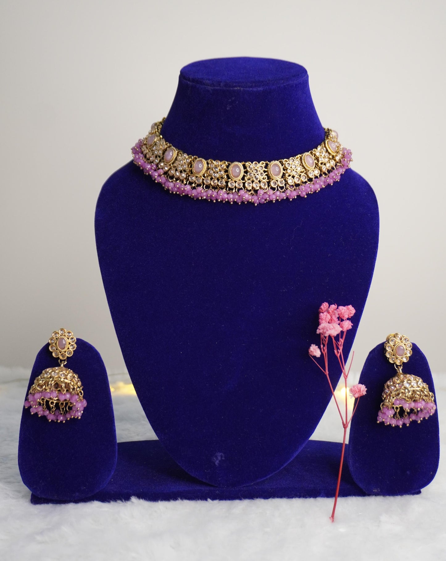 Kundan Necklace Set AGK037