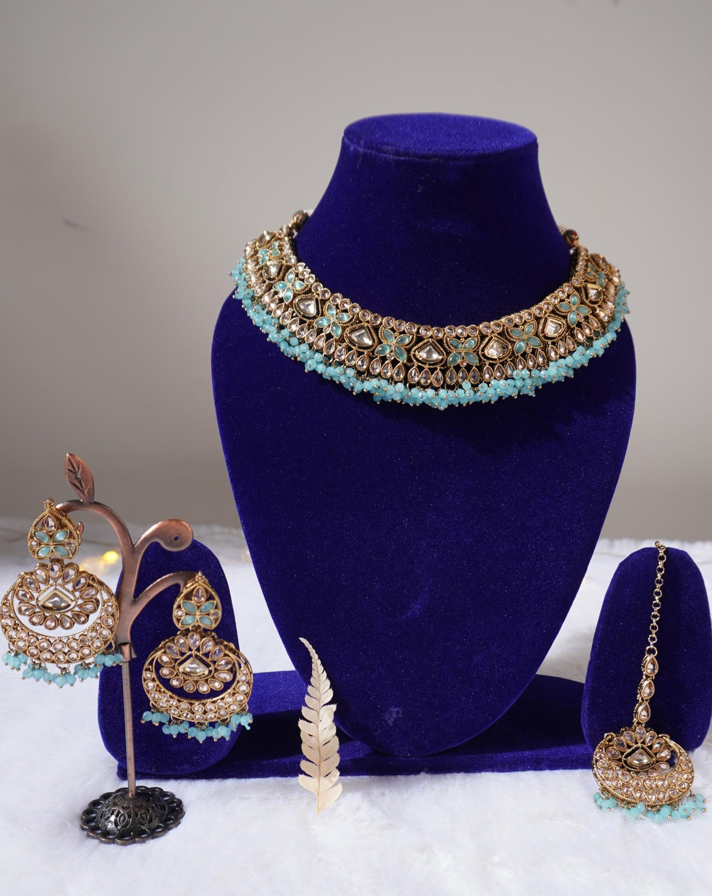 Kundan Necklace Set AGK032