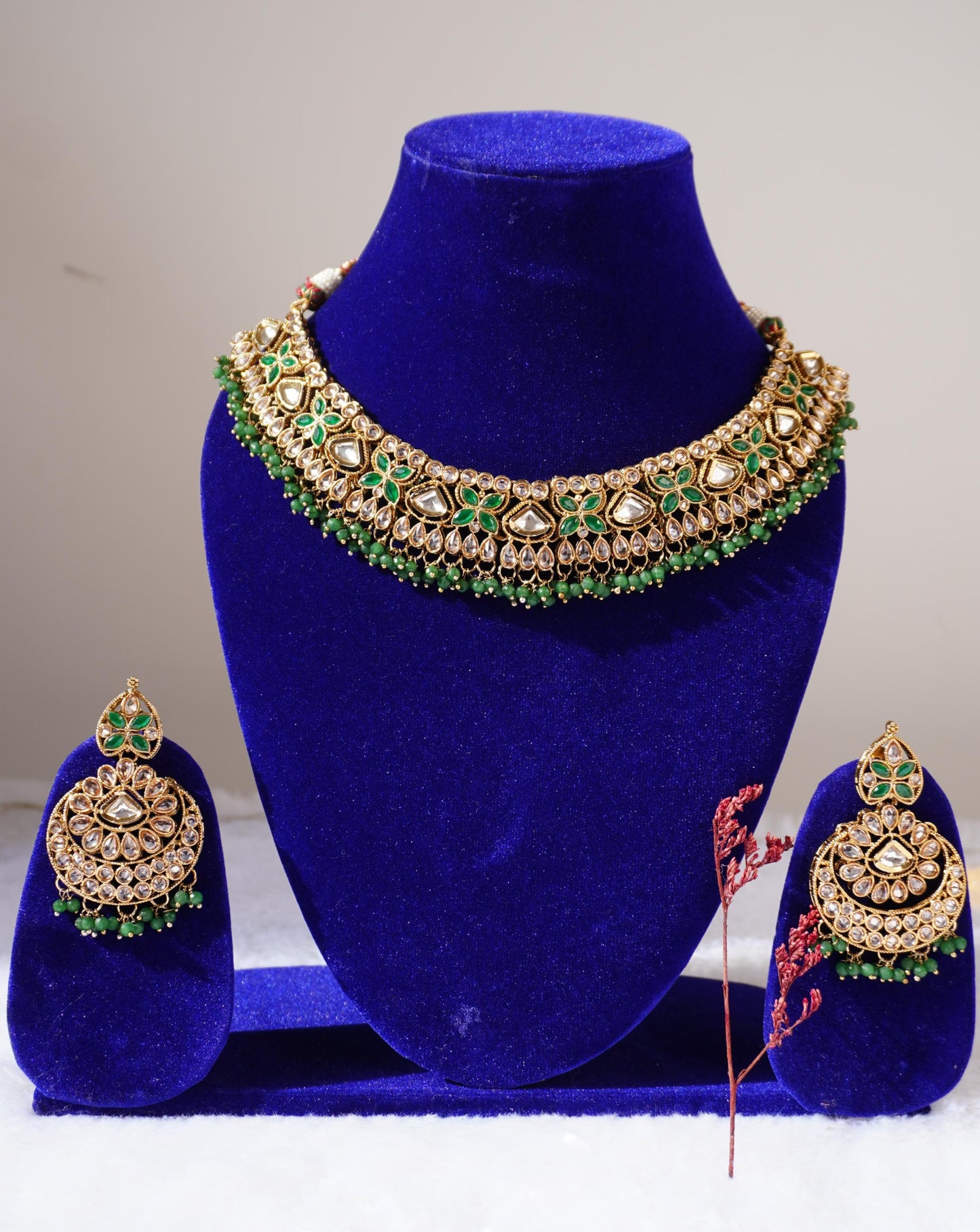 Kundan Necklace Set AGK032
