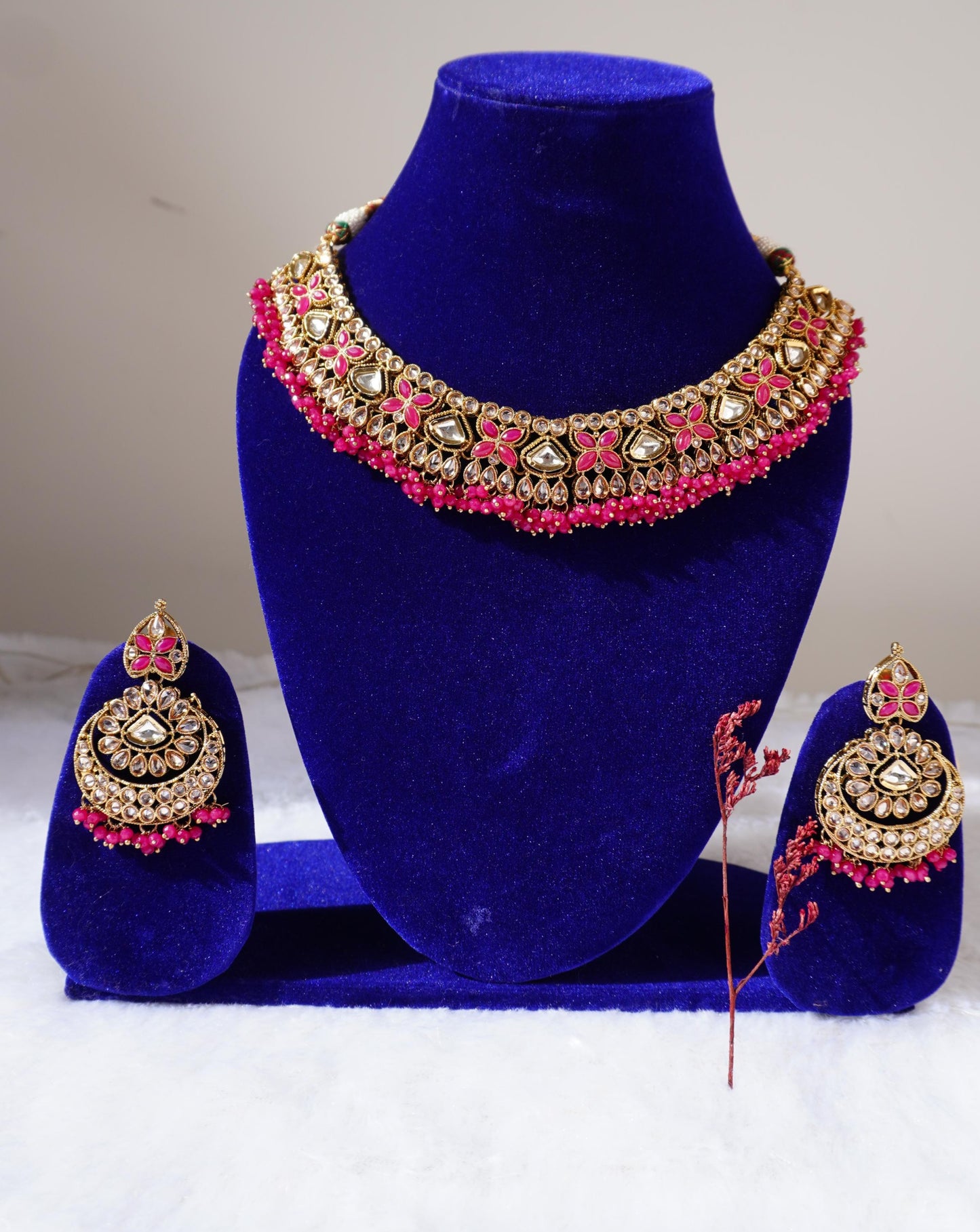 Kundan Necklace Set AGK032