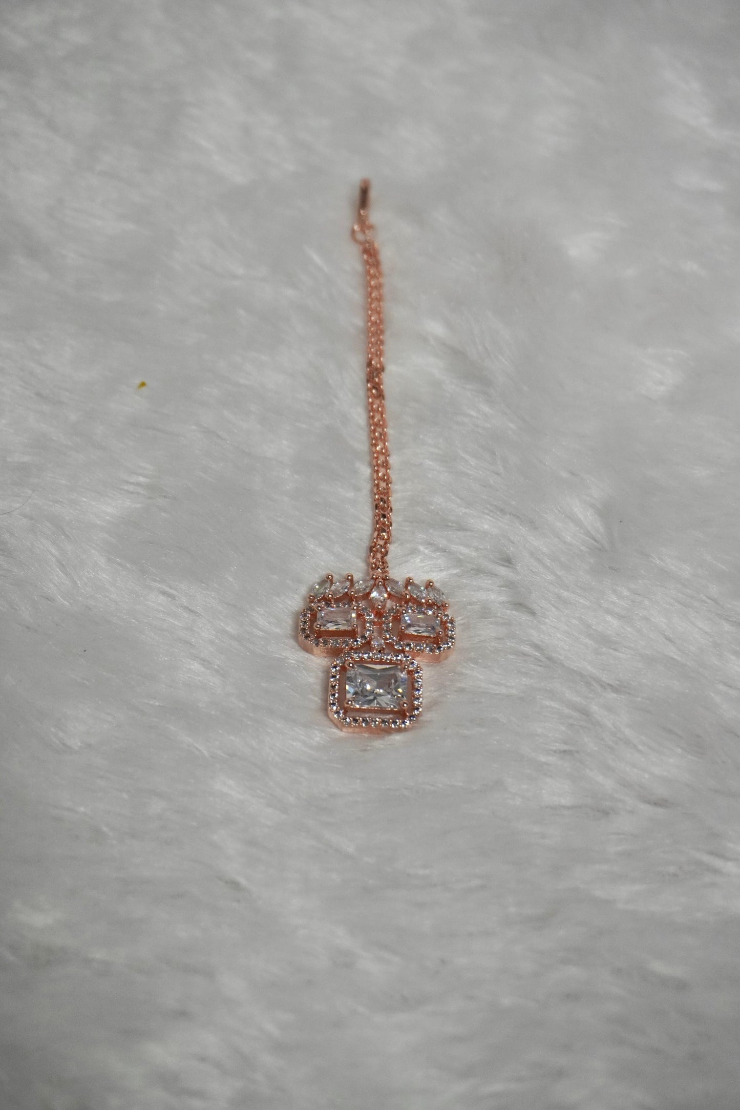 Rose Gold AD Stone Choker Set ADR007