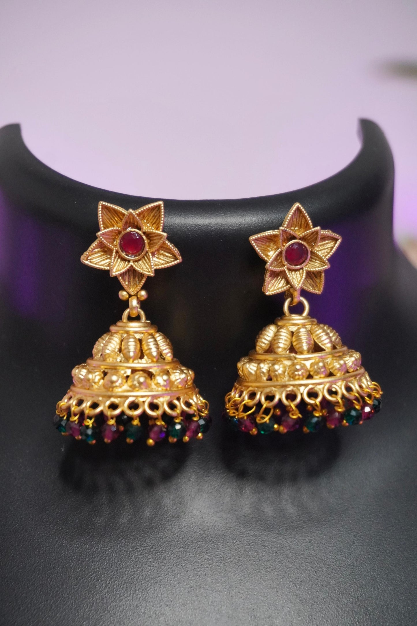 Antique Gold Earrings Set
