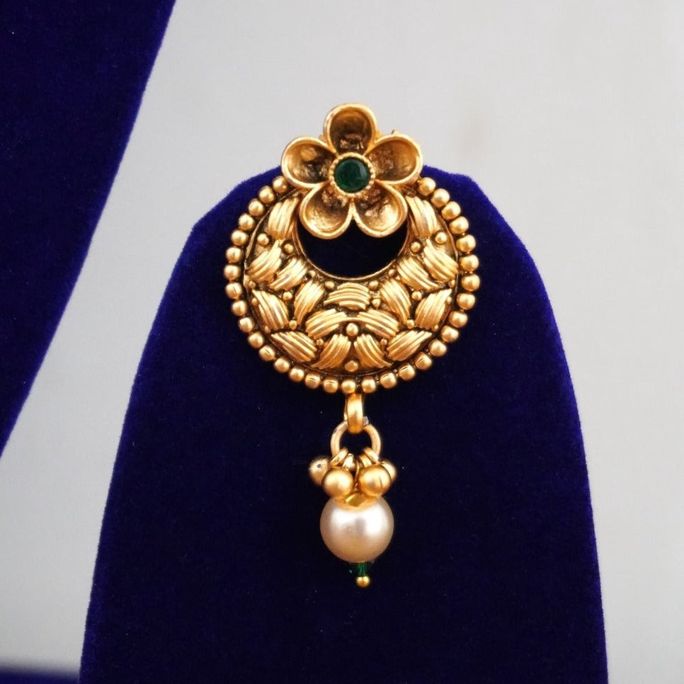 BLOSSOM Antique Gold Kundan Choker Necklace