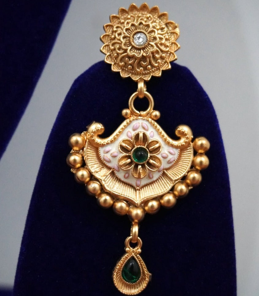 ICE Meenakari Antique Necklace Set