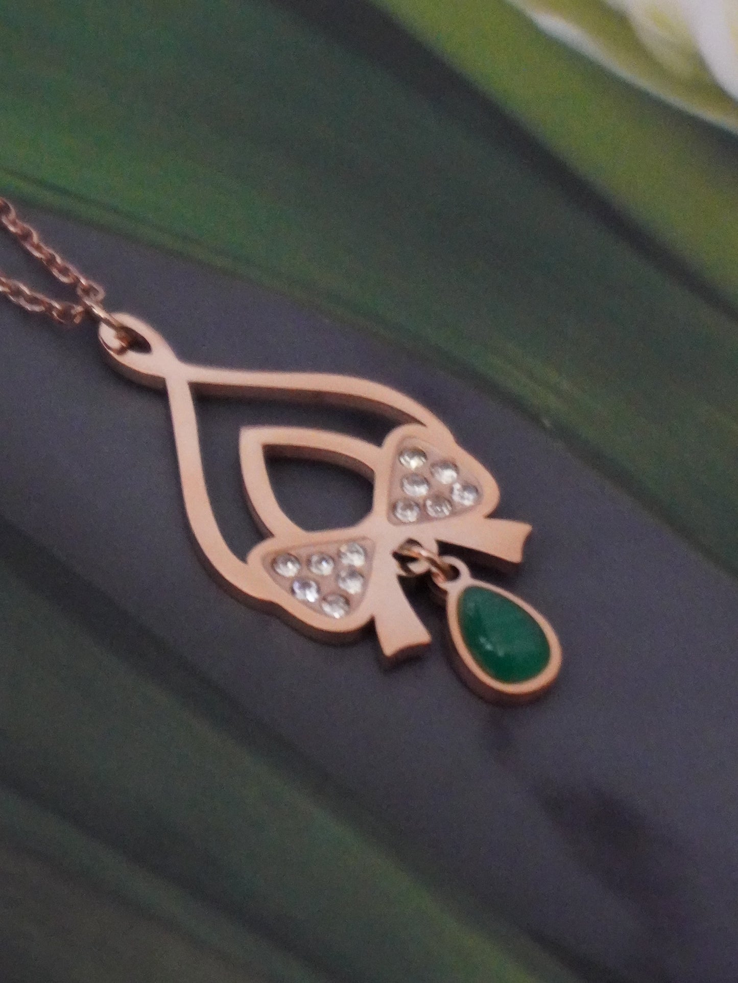 Dolly Rose Gold Bow Style Pendant