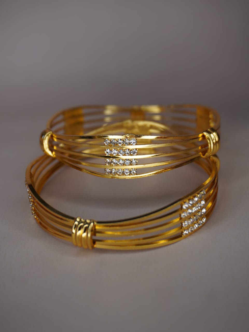 Elegant Designer Bangles with Sparkling Stones