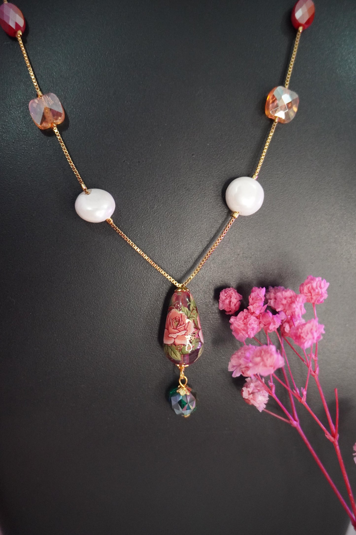 Pearl Floral Chain GC001