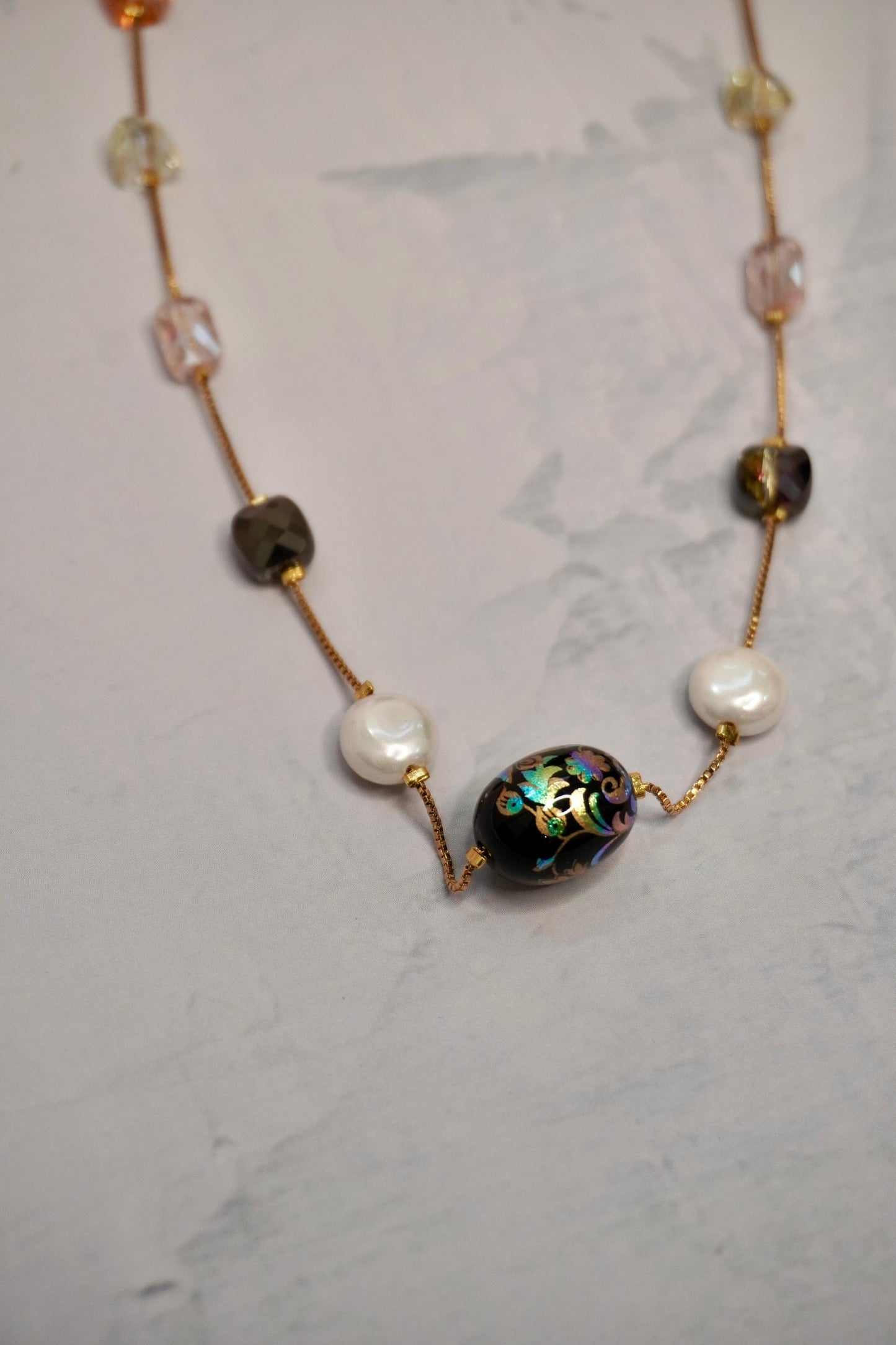 Pearl Floral Chain GC003