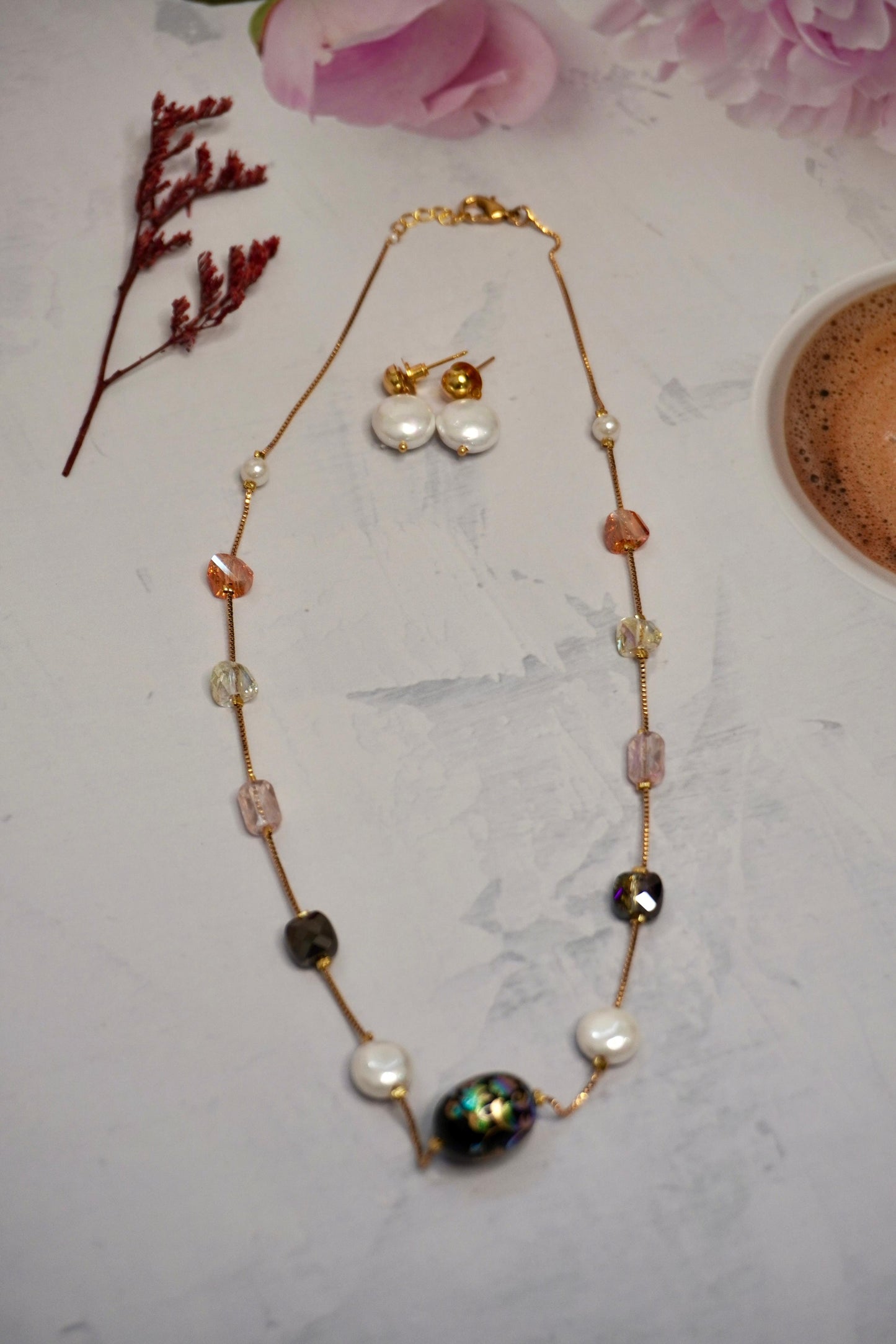 Pearl Floral Chain GC003