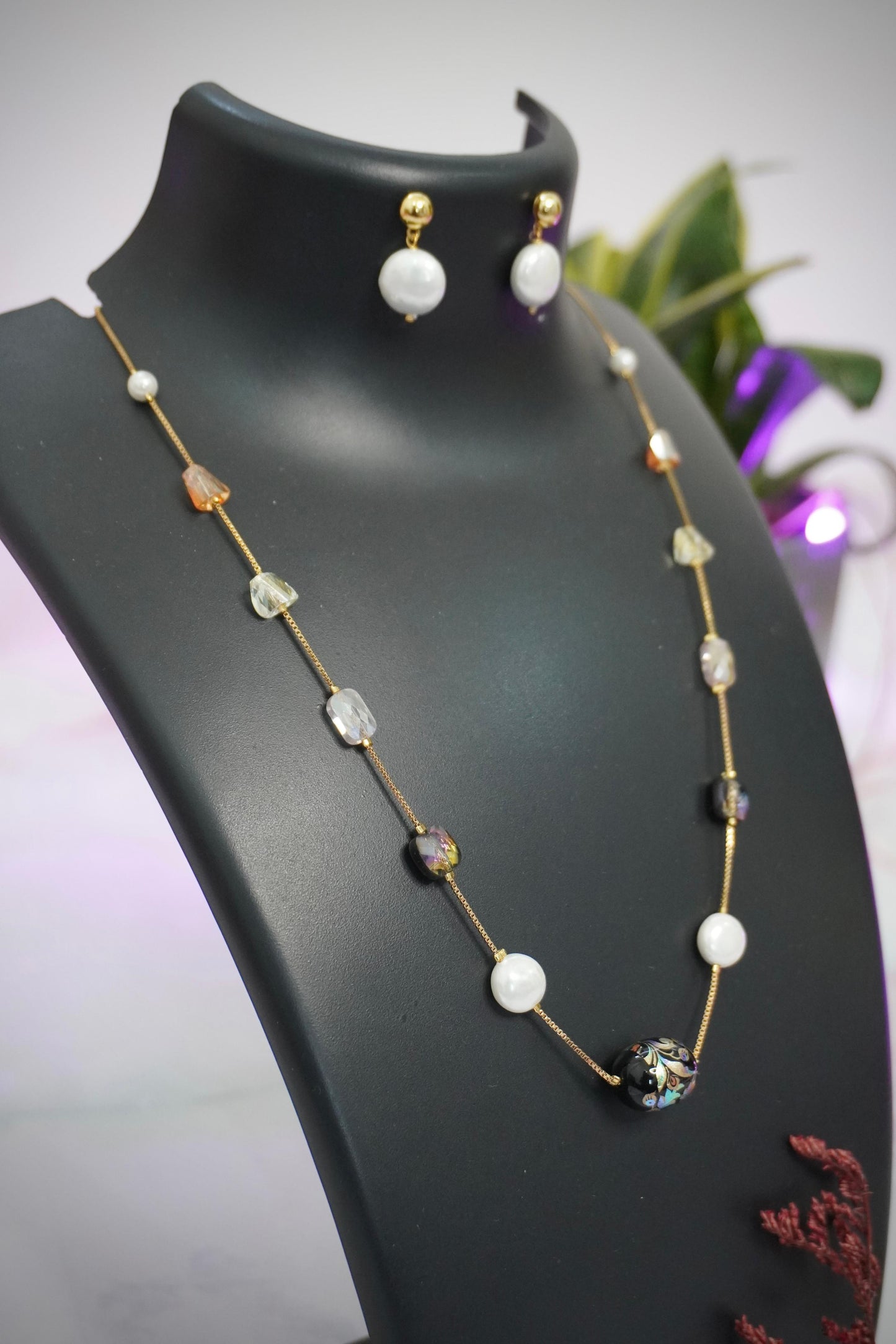 Pearl Floral Chain GC003