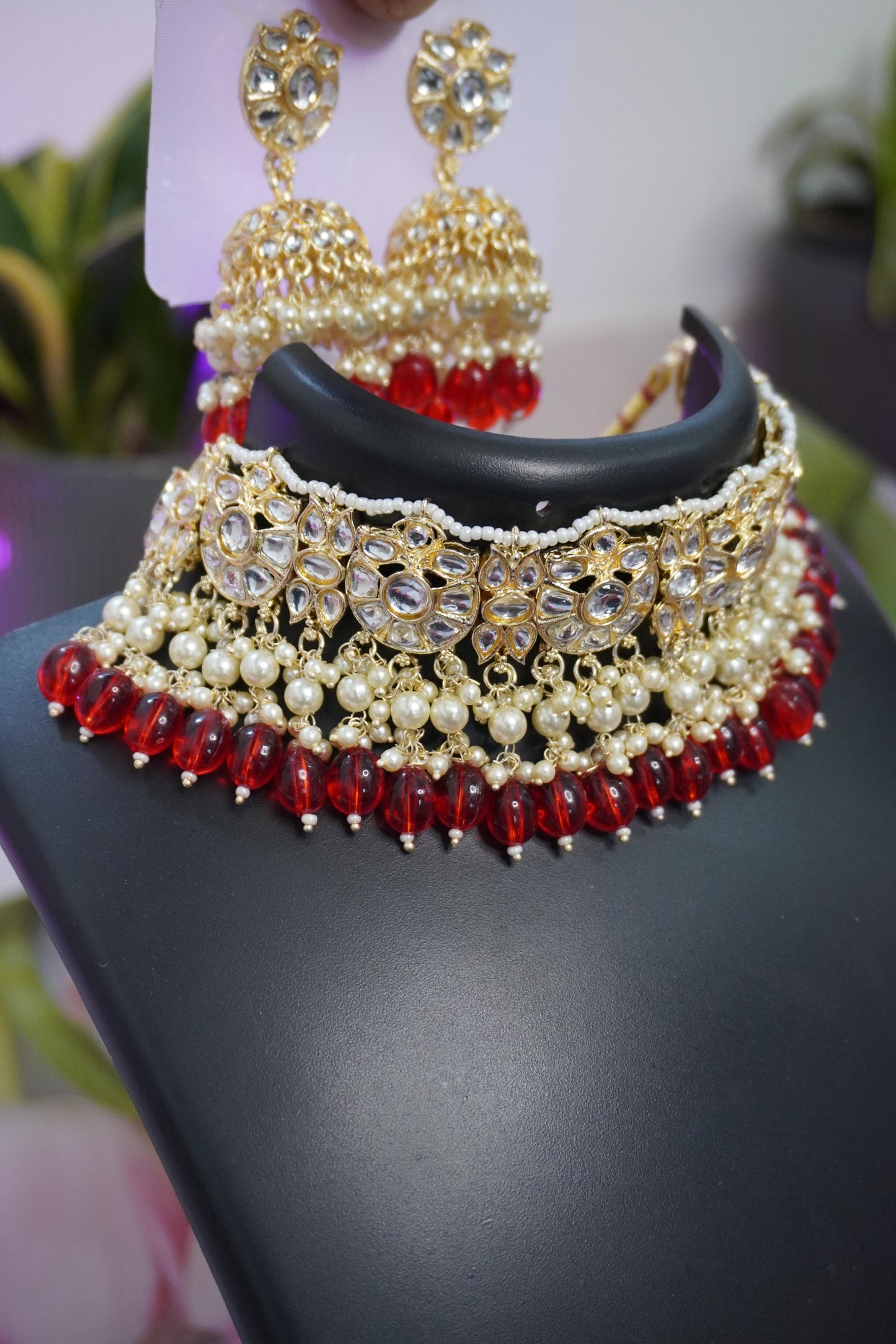 Gold Plated Kundan Choker Set GPK005