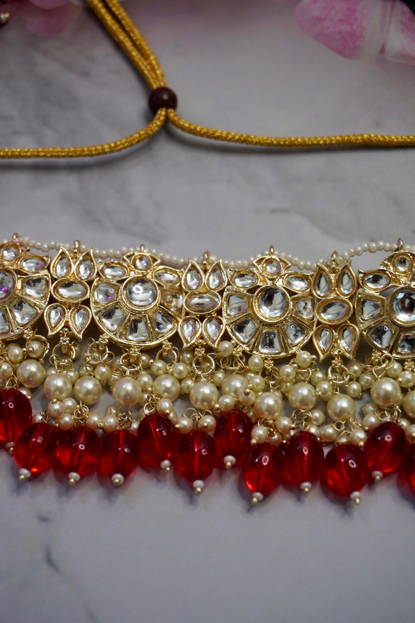 Gold Plated Kundan Choker Set GPK005
