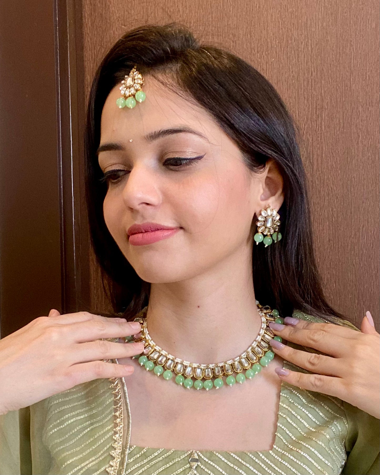 Kundan Necklace Set K055