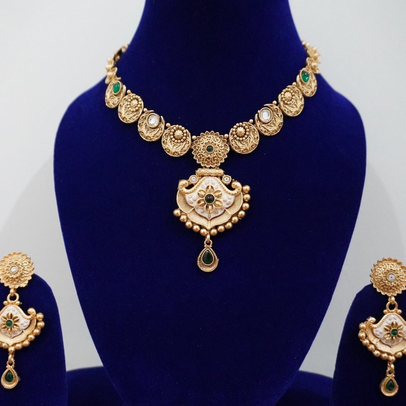 ICE Meenakari Antique Necklace Set