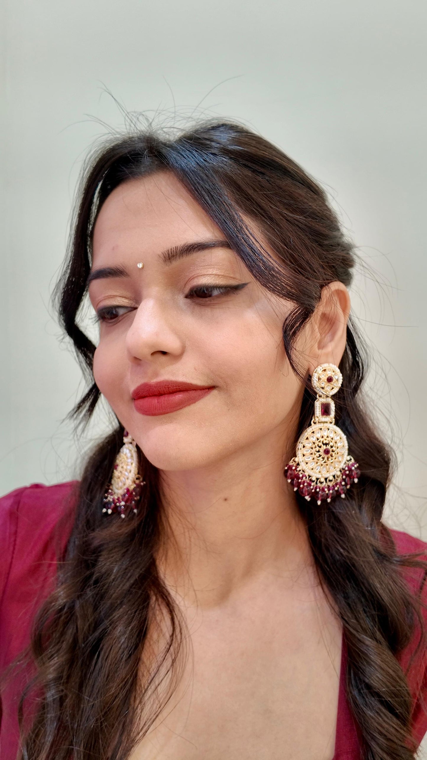 Kundan Jhumka Earrings JK001