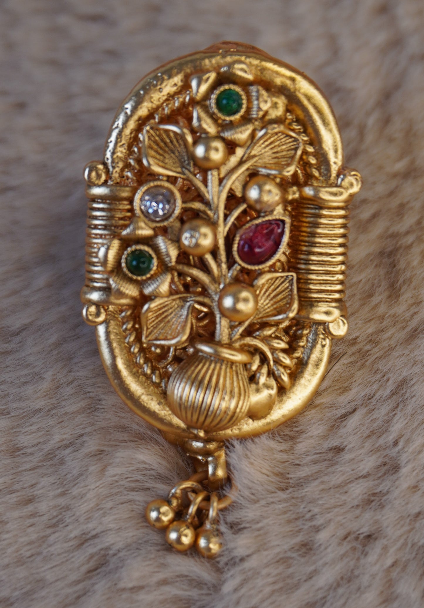 Mayuri's saree pin