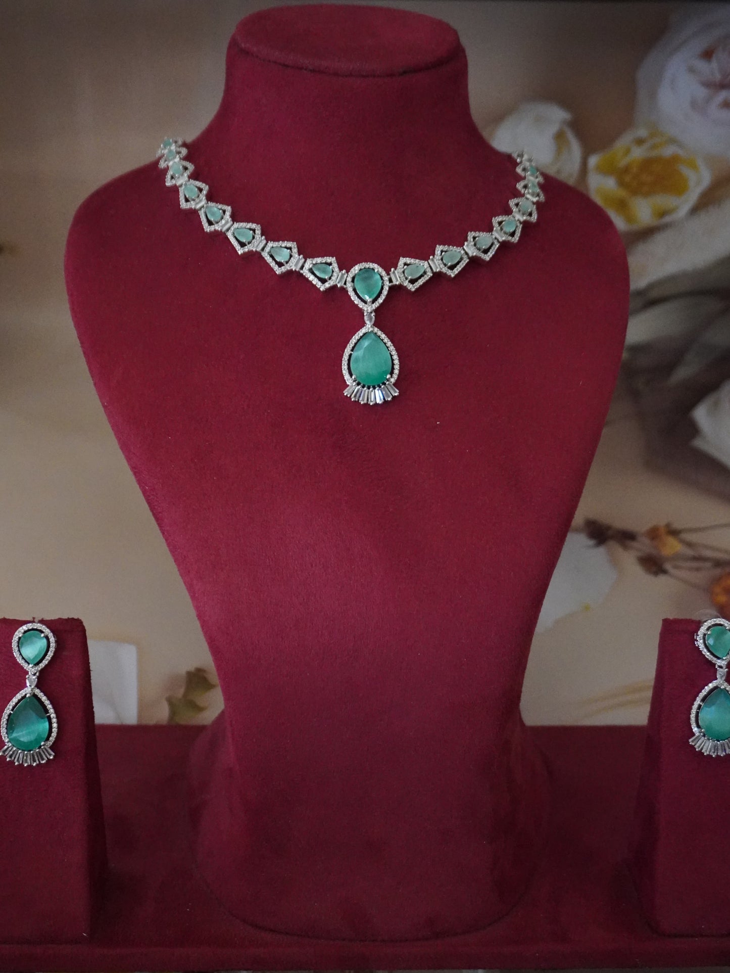 Mohana magic cyan ad necklace