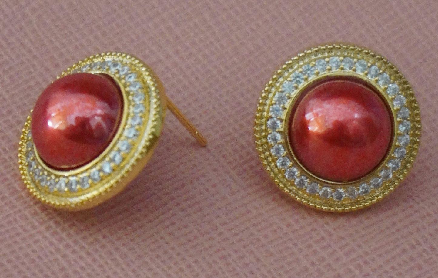 Radha's Red AD Studs