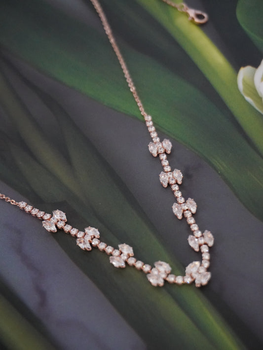 Rhianna Rose Gold Crystal AD Pendant