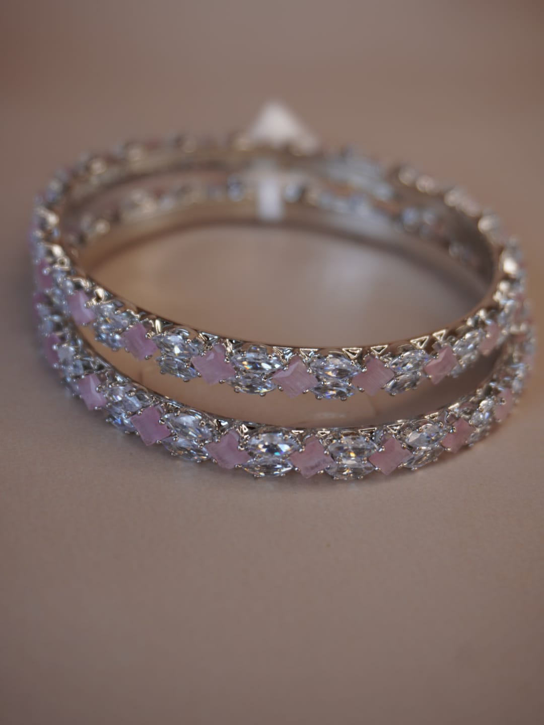 Sharmila American Diamond Rose Bangles