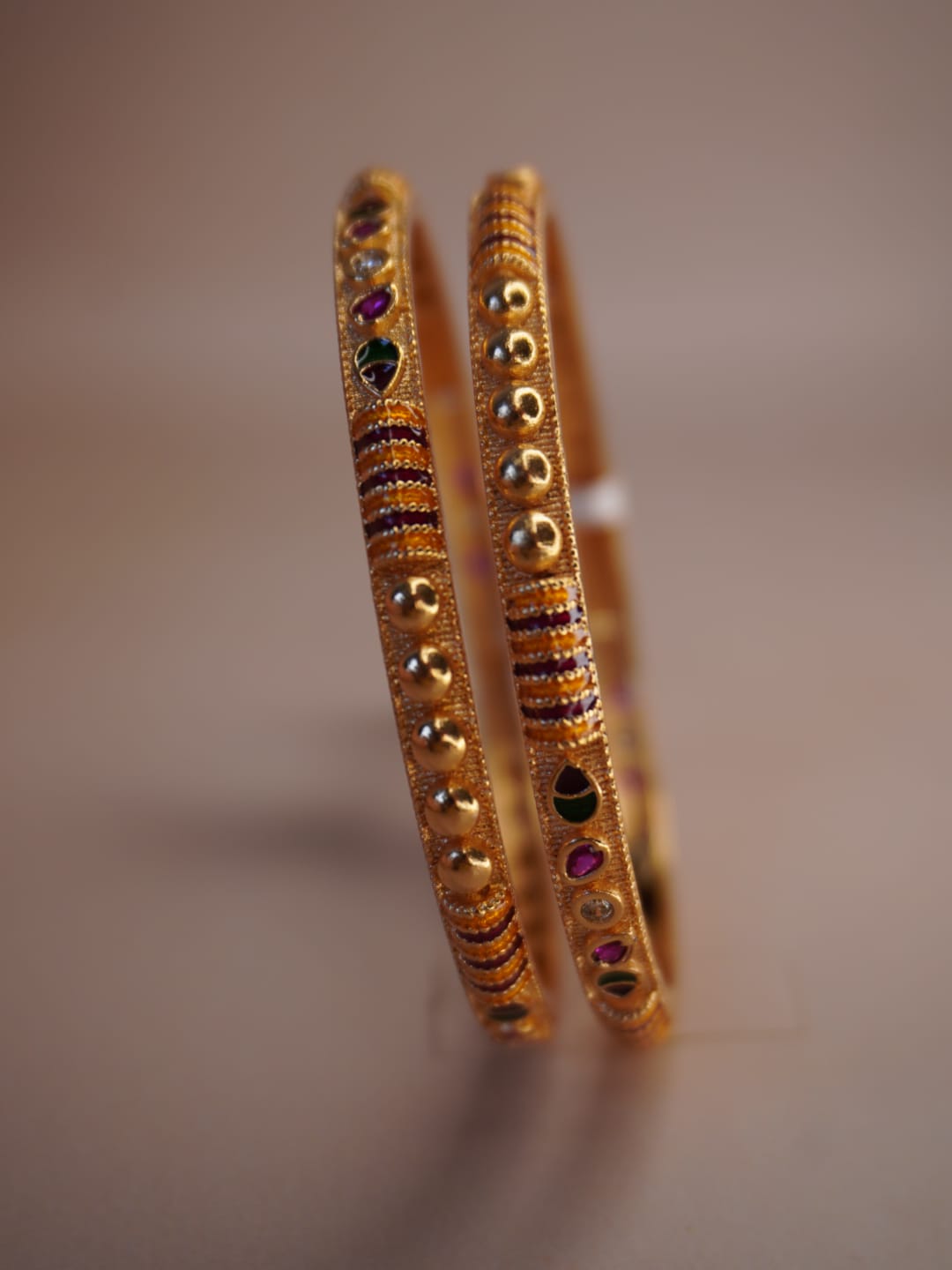 Traditional Bangles with Intricate Detailing Imitation Jewellery