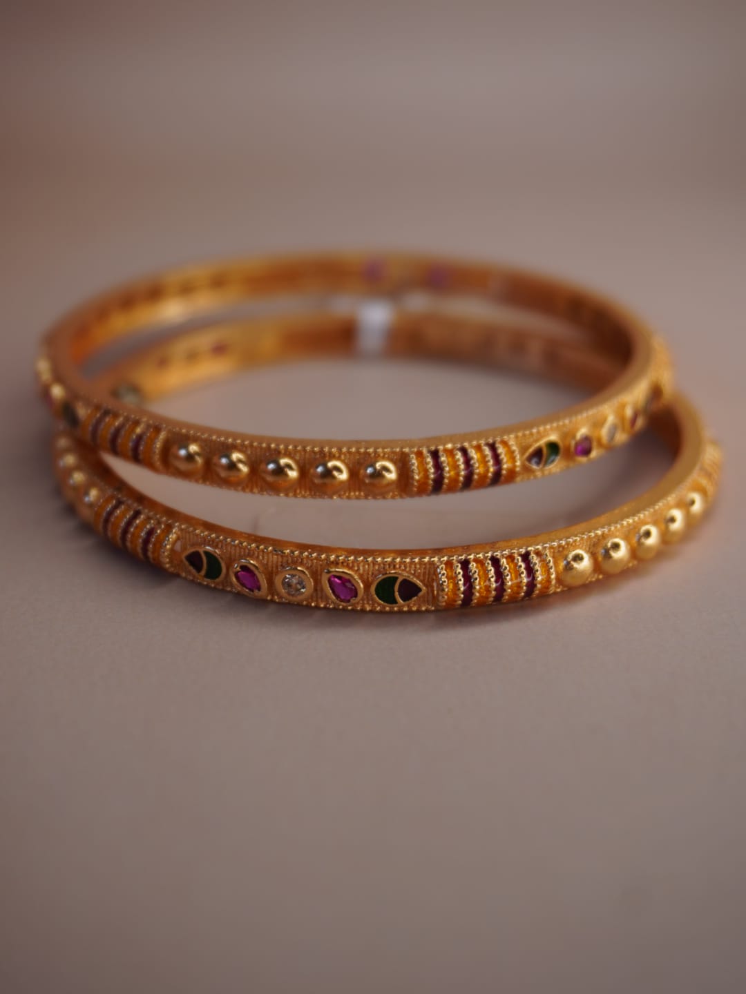 Traditional Bangles with Intricate Detailing