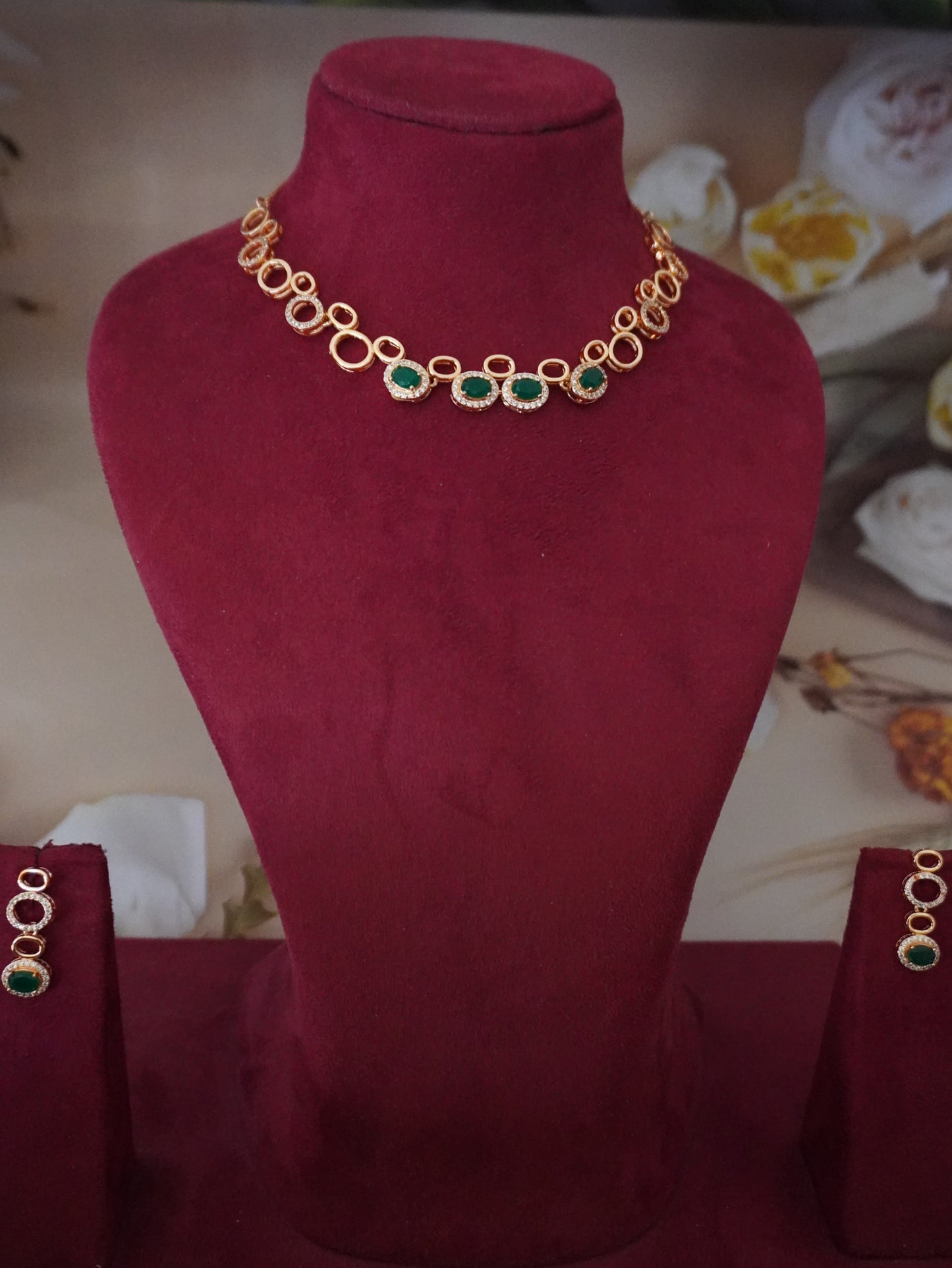 Vantara emerald ad necklace