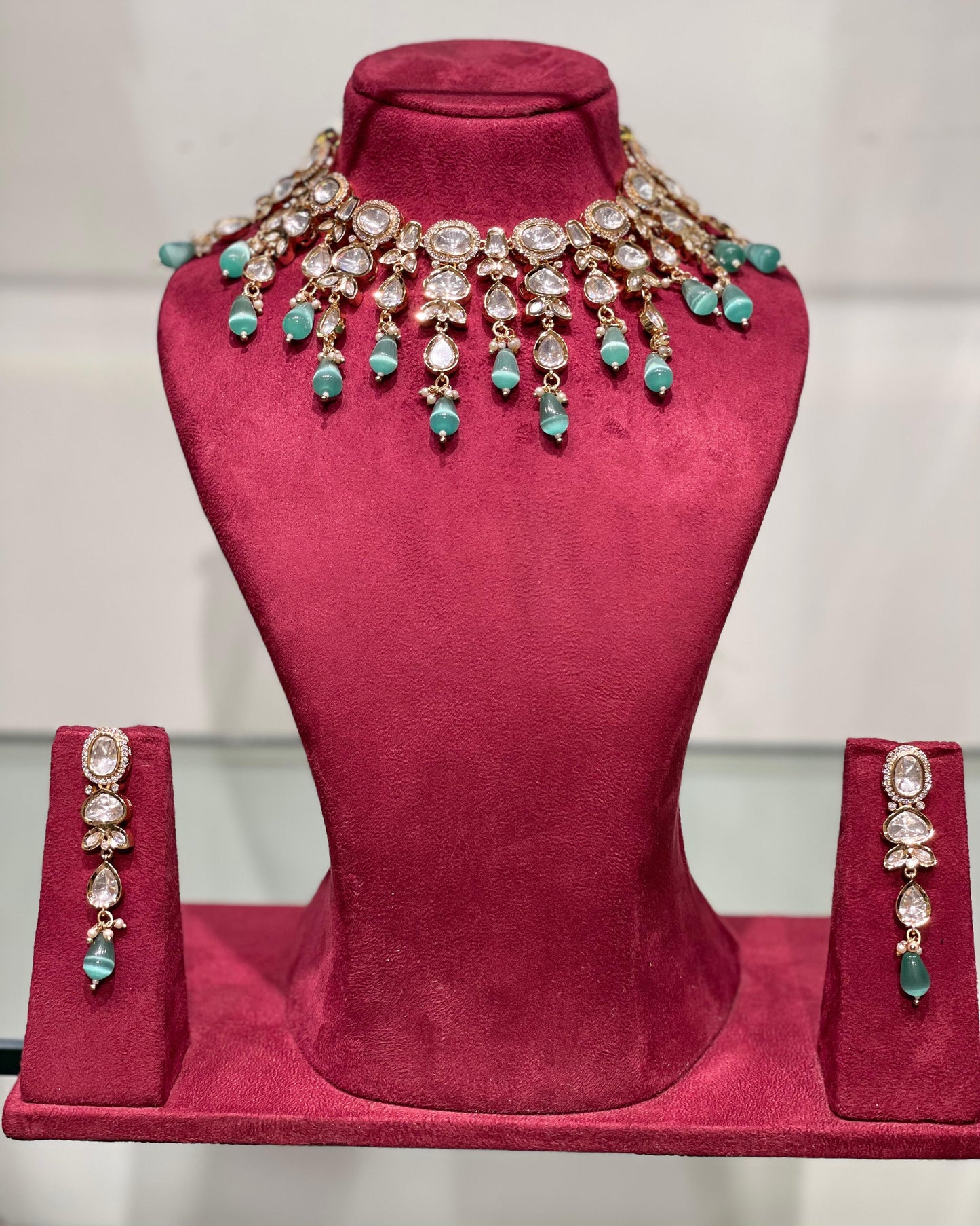 Nisha's Polki Necklace Set P001