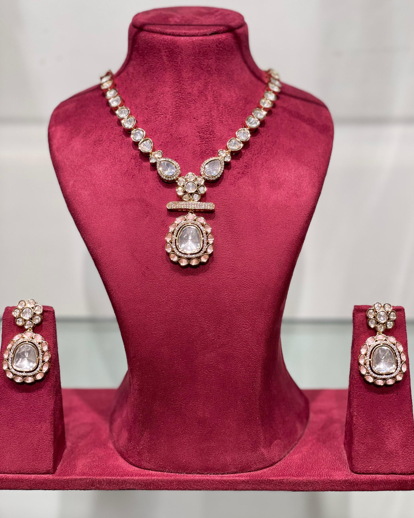Ruhi's Polki Necklace Set P004