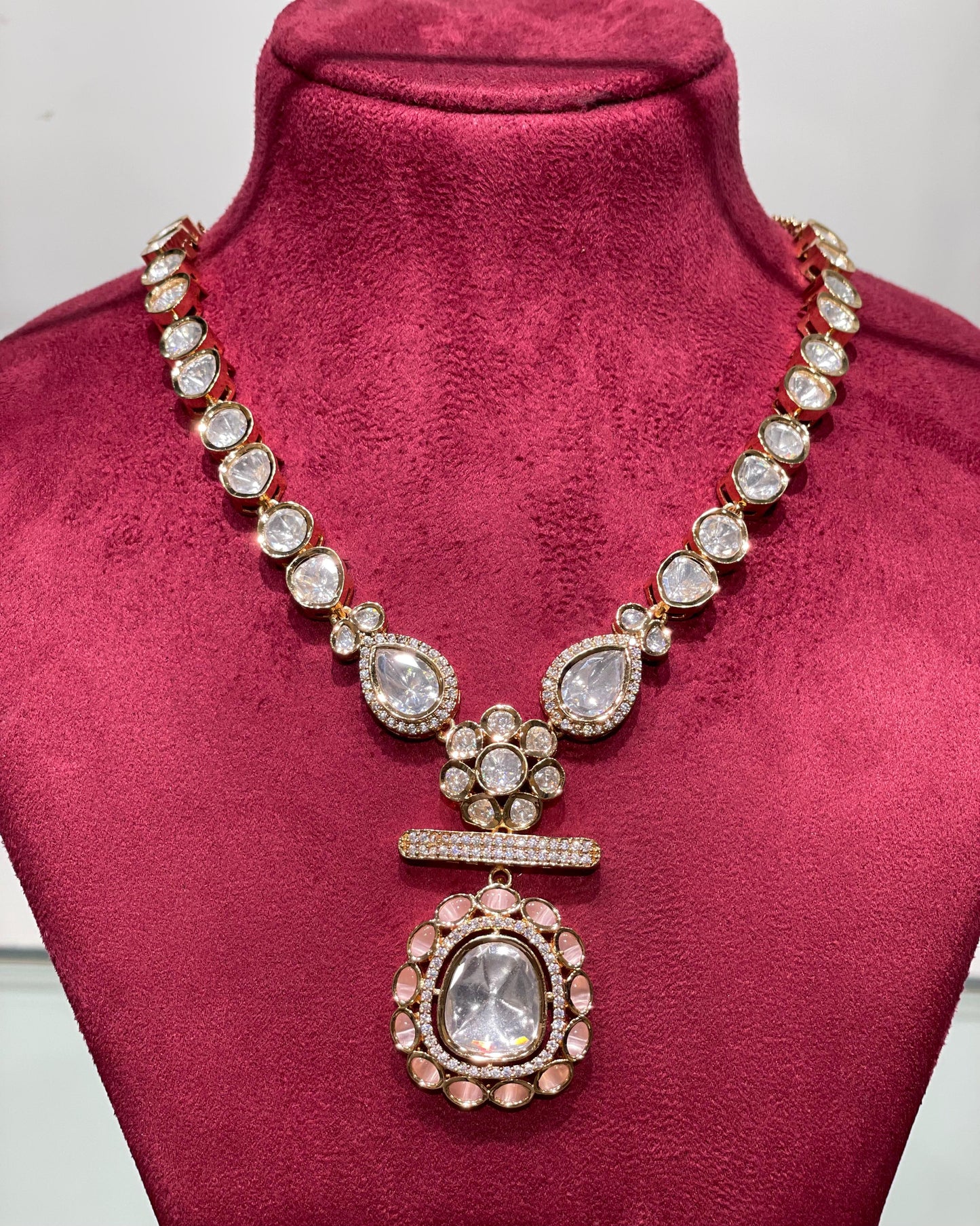 Ruhi's Polki Necklace Set P004