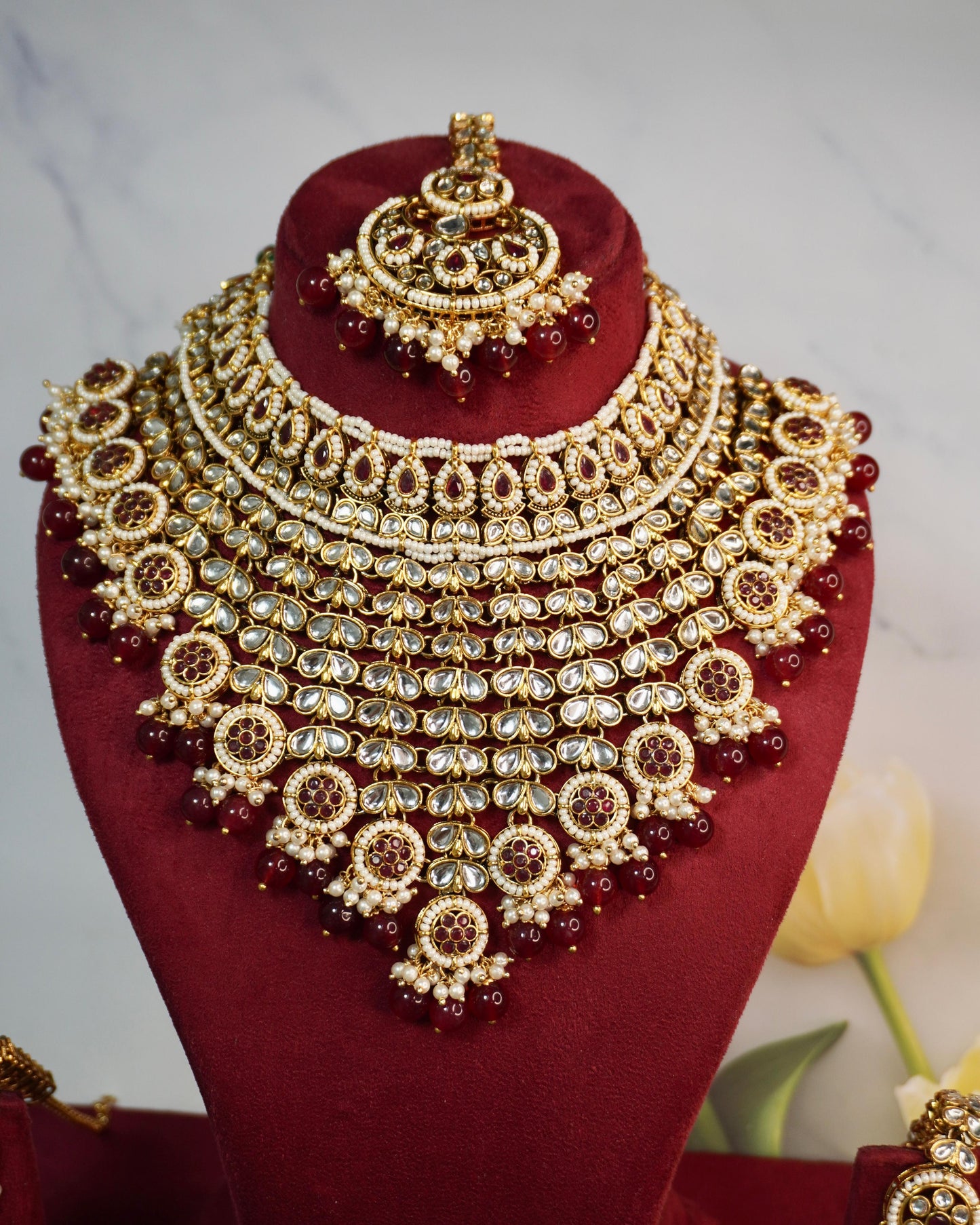Imitation Kundan Jewellery Set Bridal
