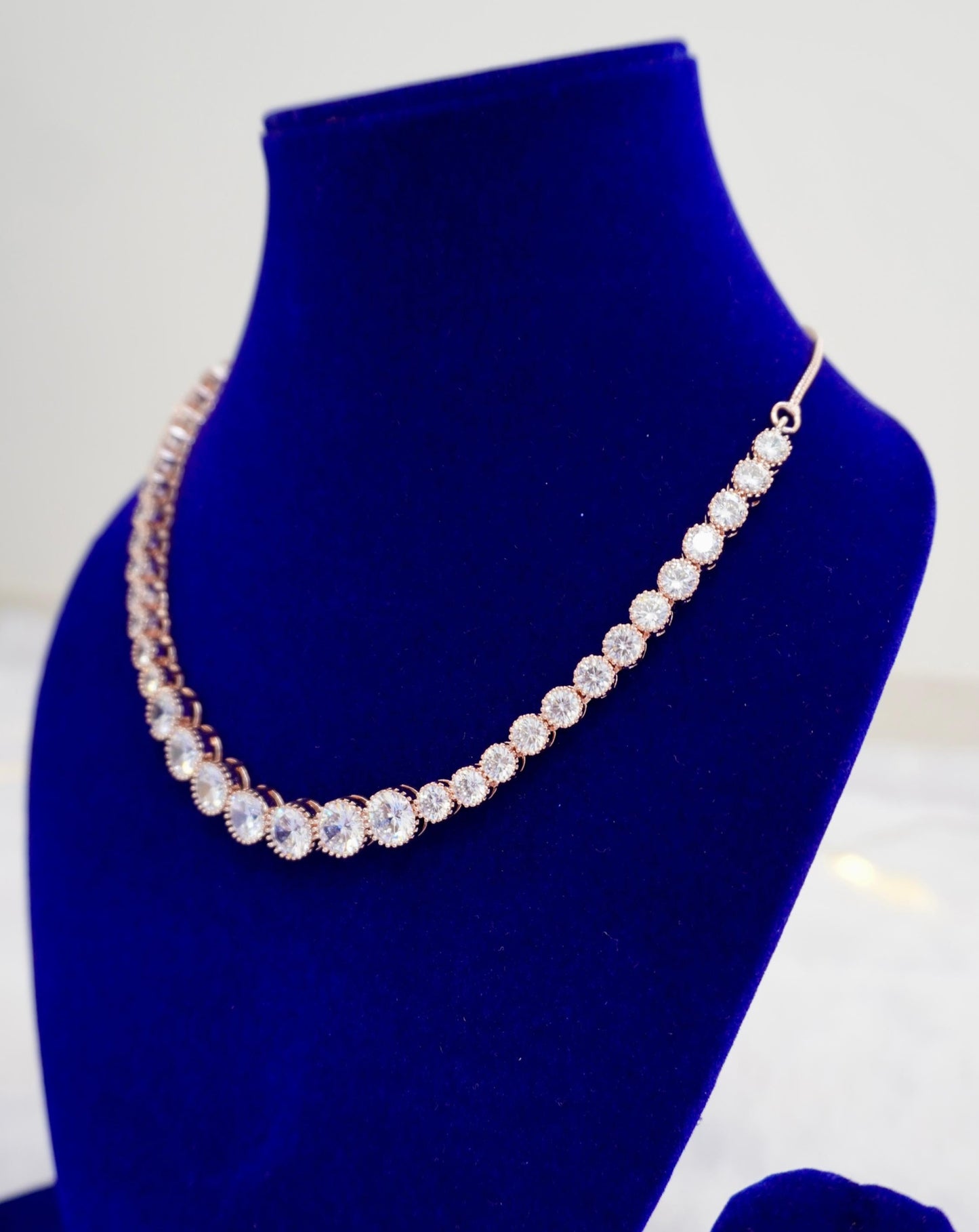 Rose Gold AD Necklace