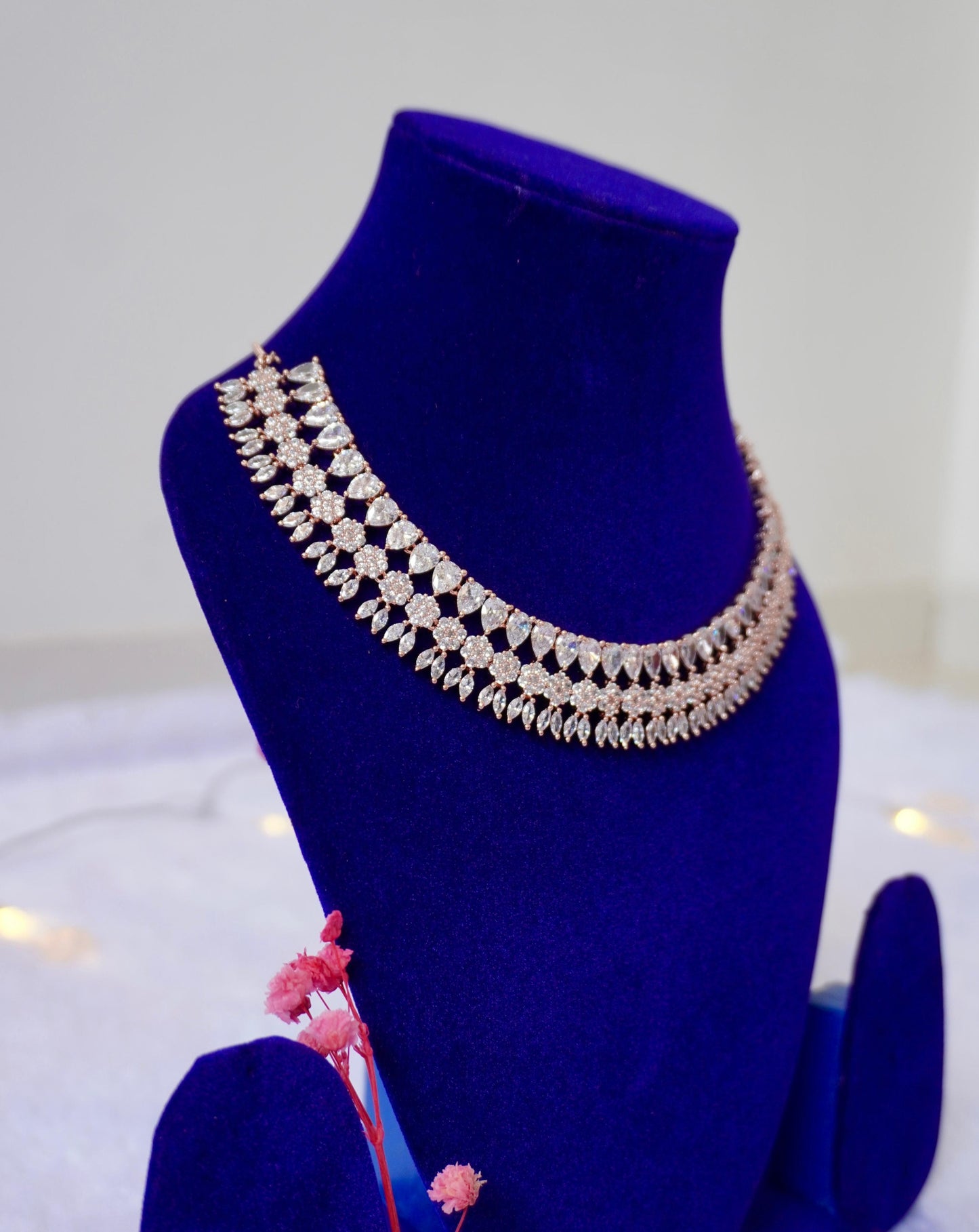 zircon ad necklace set