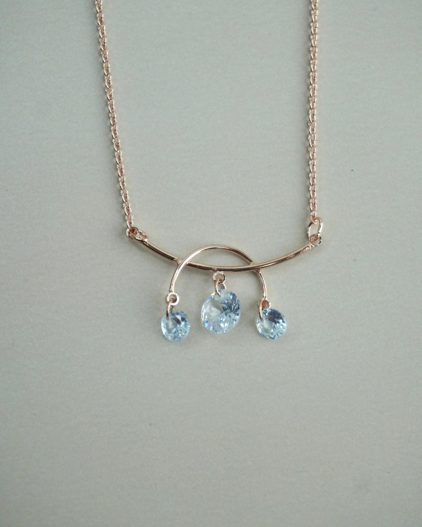 Rose Gold AD Pendant Chain C004