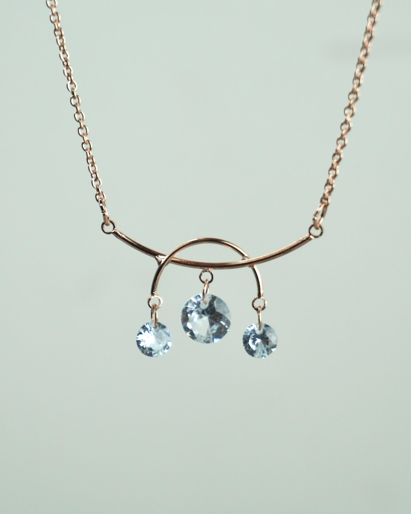 Rose Gold AD Pendant Chain C004