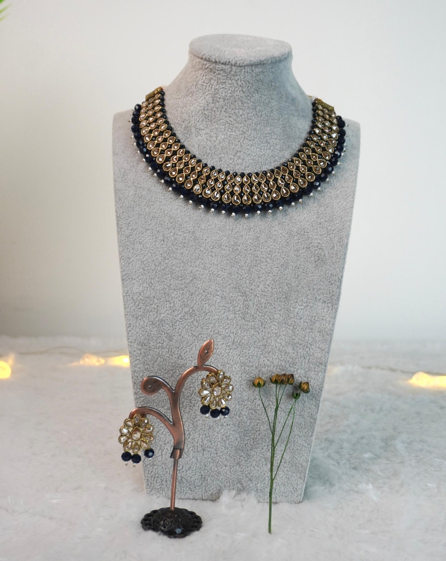 Kundan Necklace Set K040