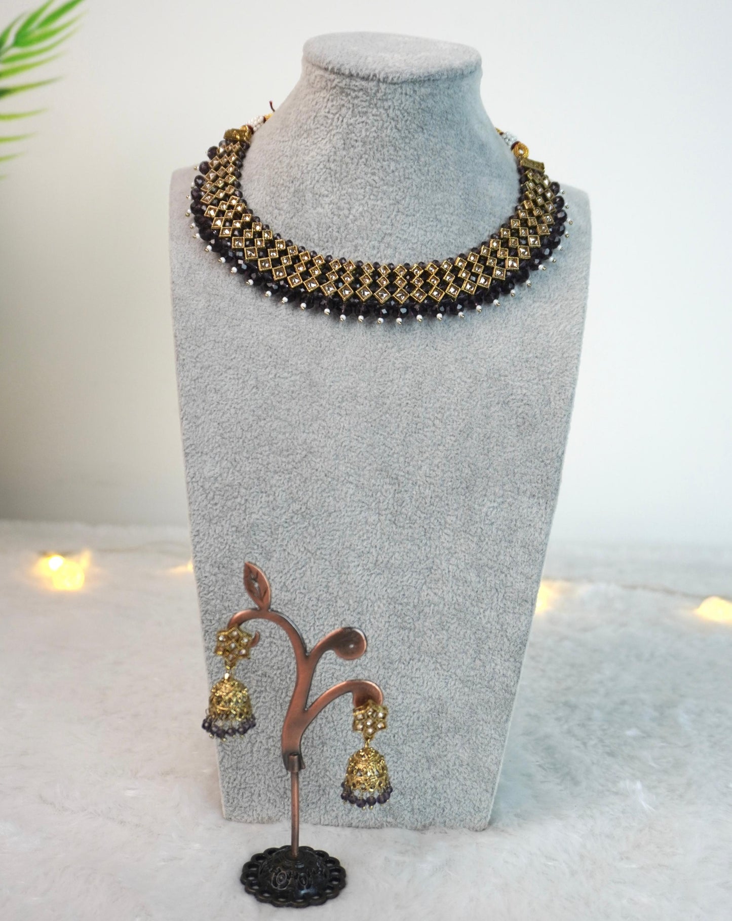 Kundan Necklace Set K040