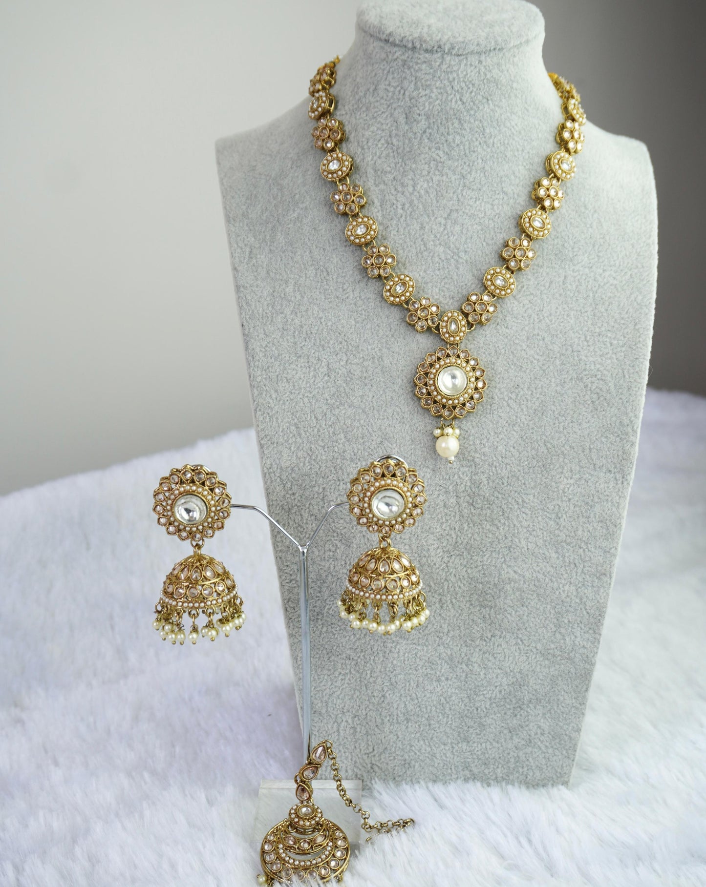 Kundan Necklace Set K047