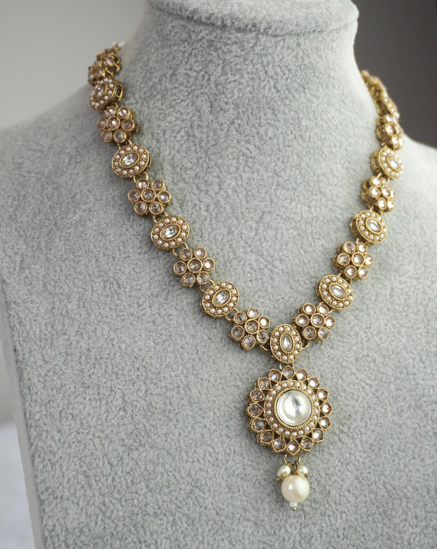 Kundan Necklace Set K047