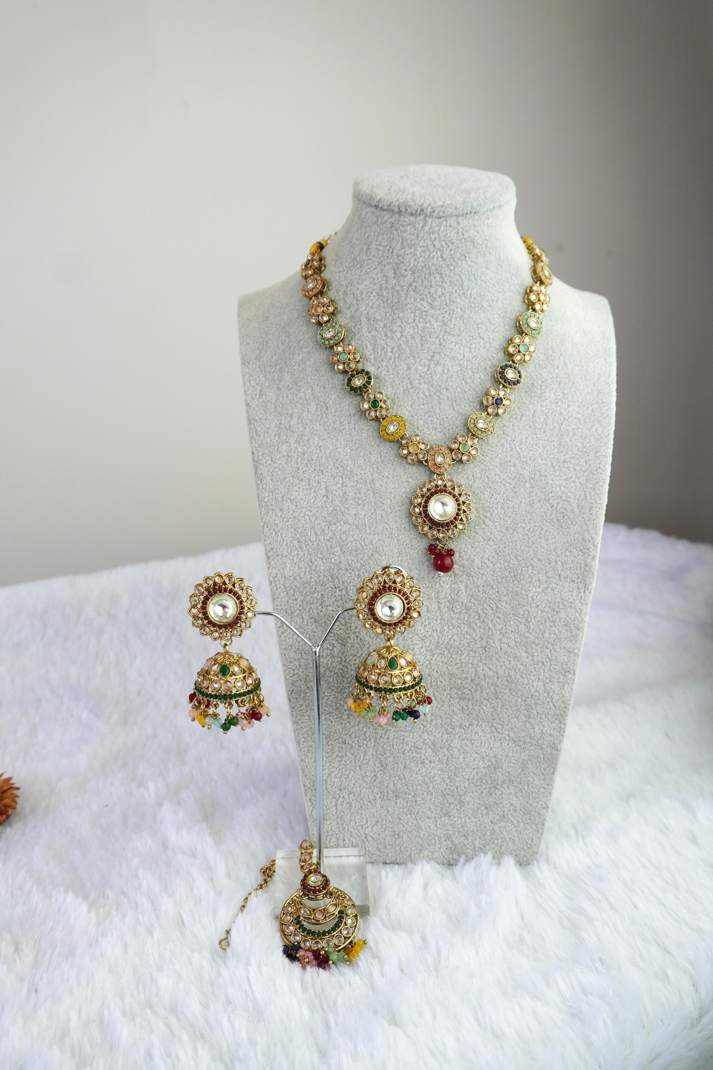 Kundan Necklace Set K047