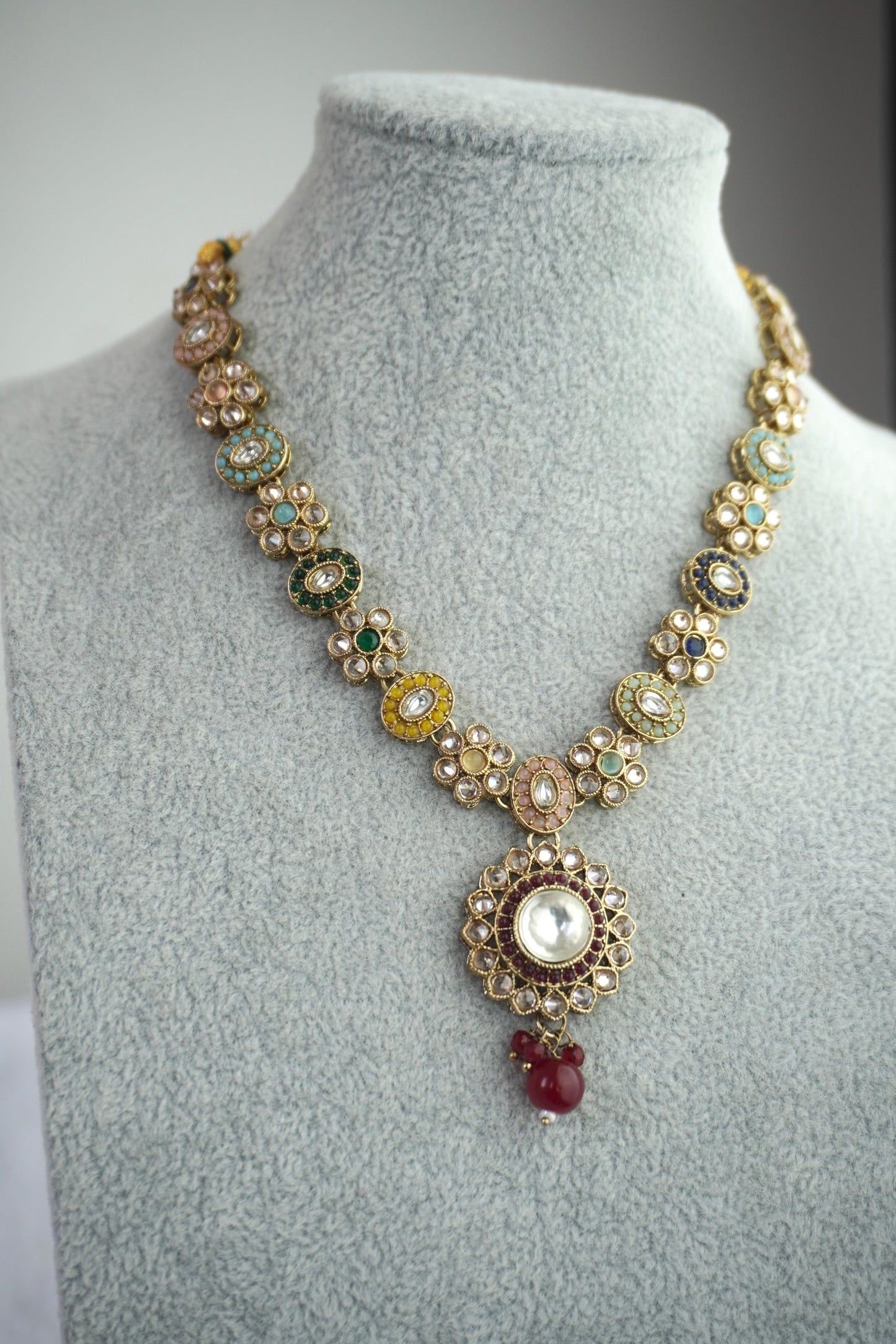 Kundan Necklace Set K047