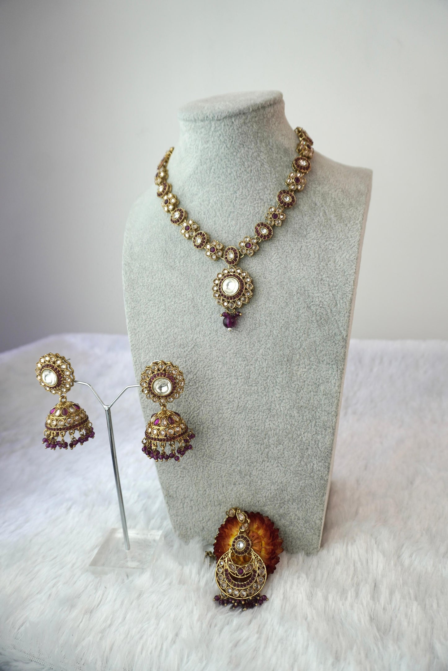Kundan Necklace Set K047