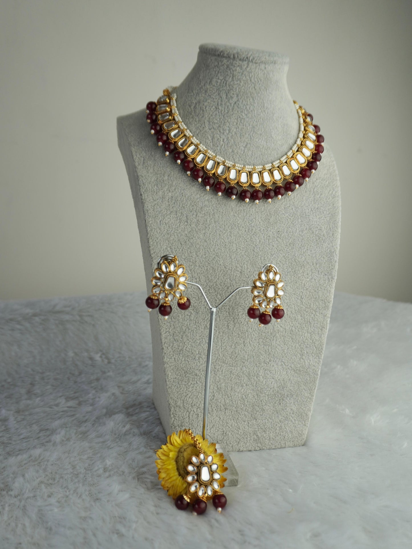 Kundan Necklace Set K055