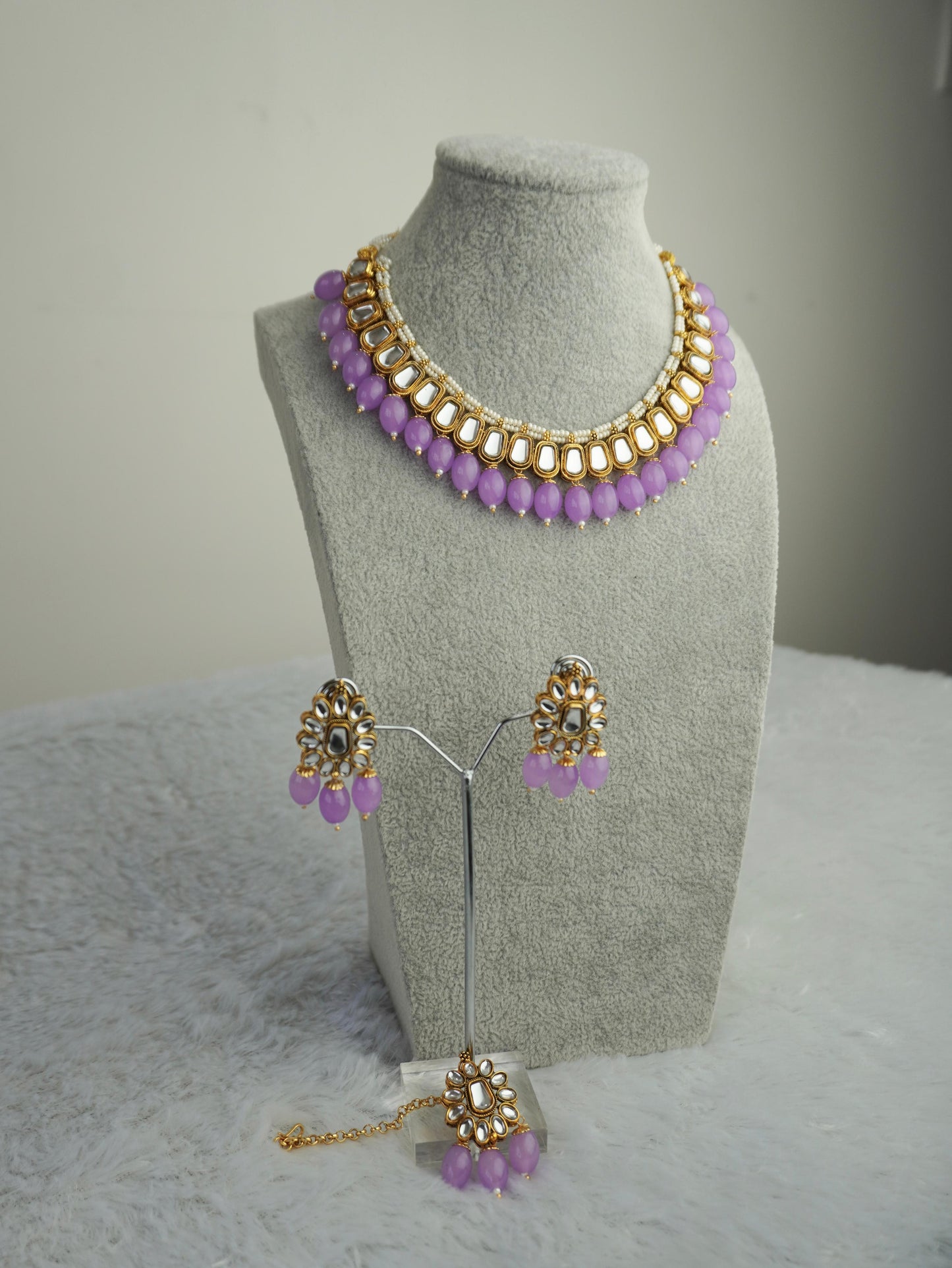 Kundan Necklace Set K055