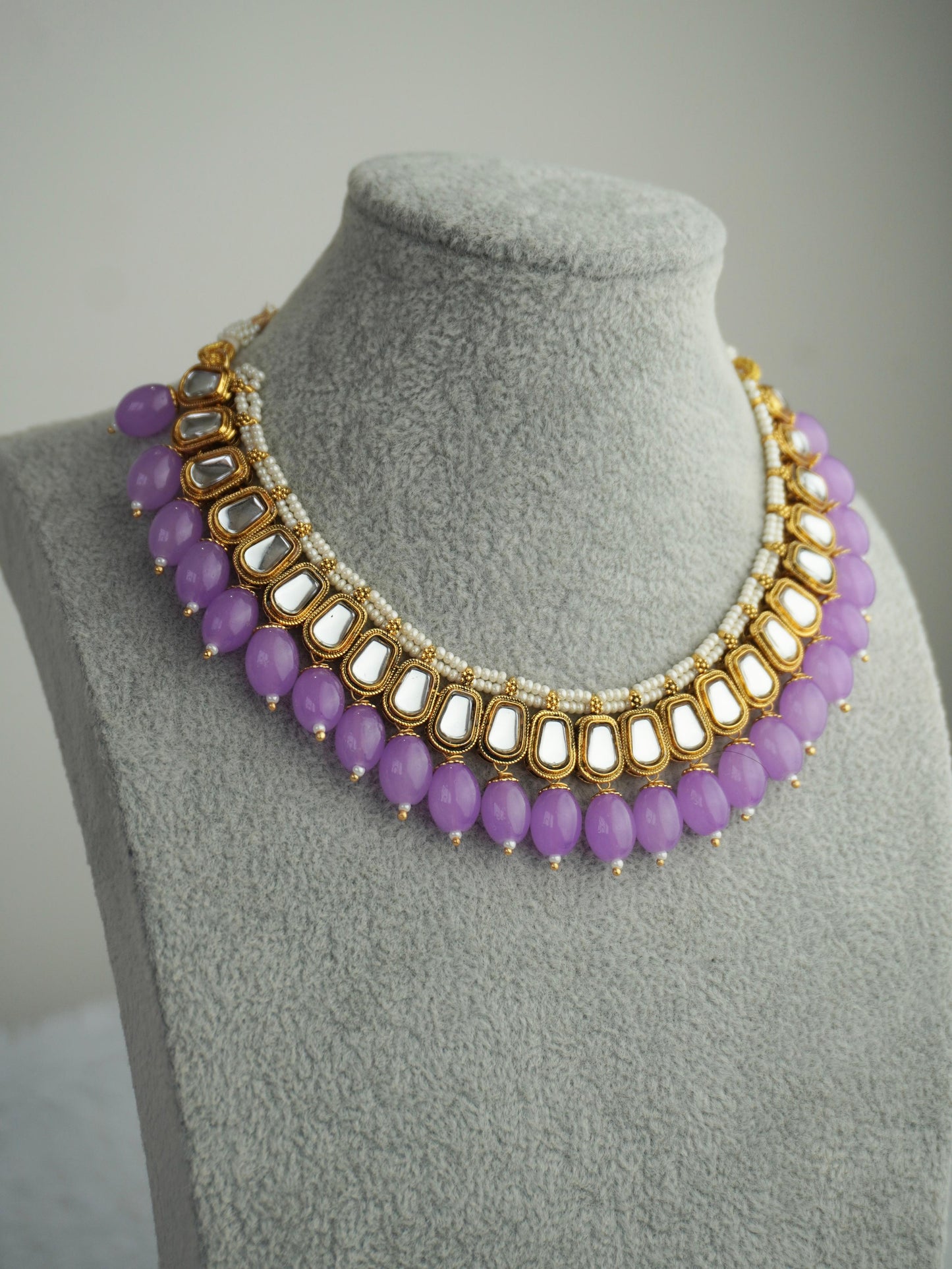 Kundan Necklace Set K055