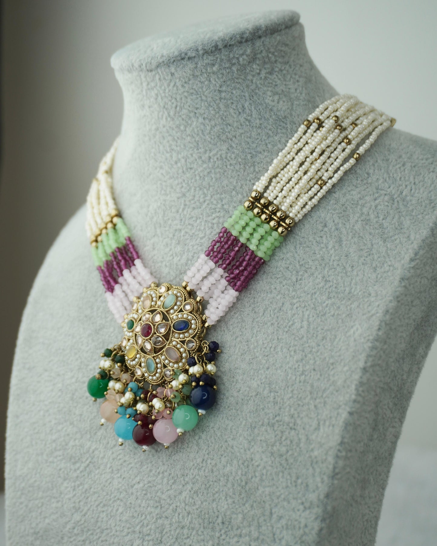 Kundan Necklace Set K063