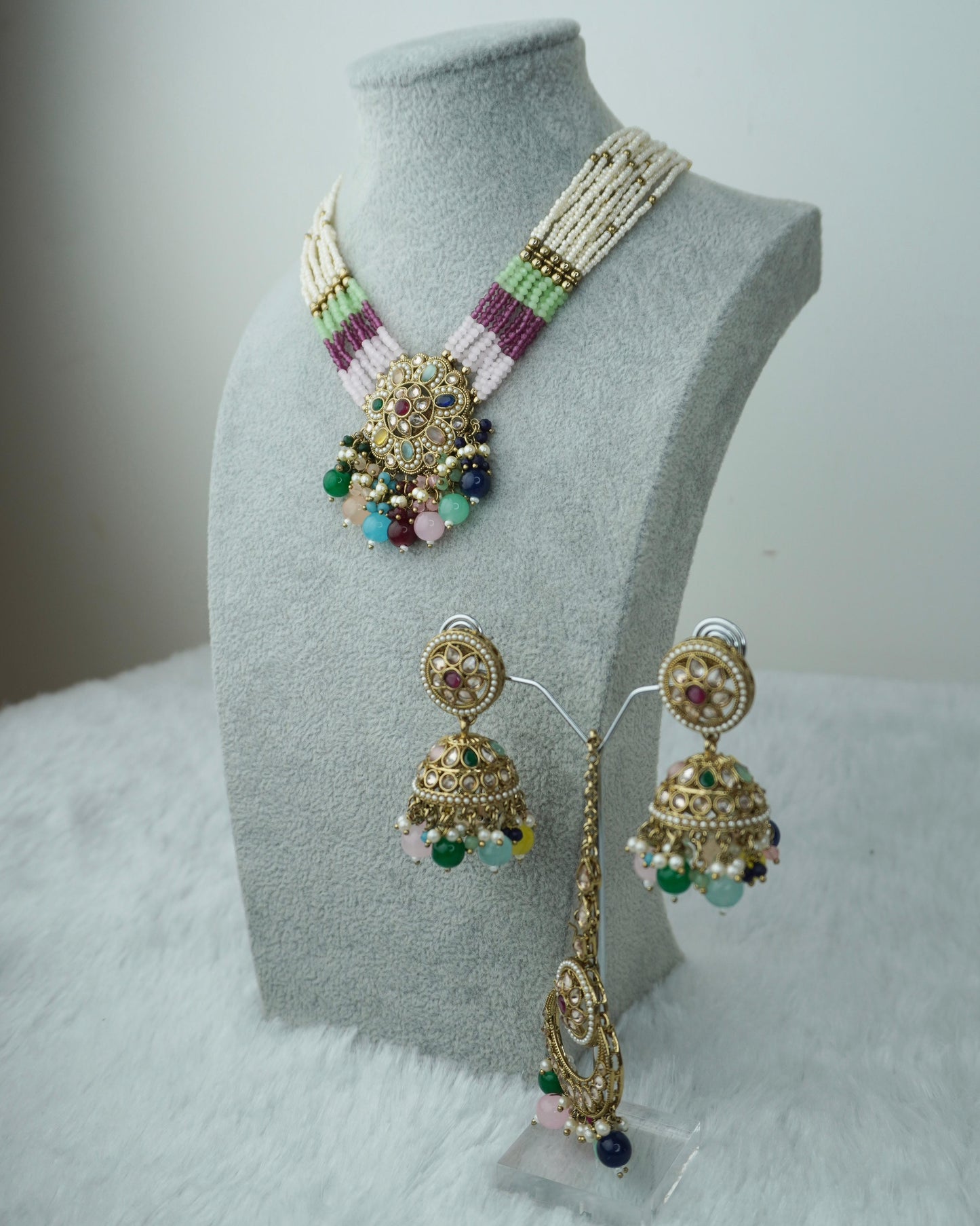 Kundan Necklace Set K063