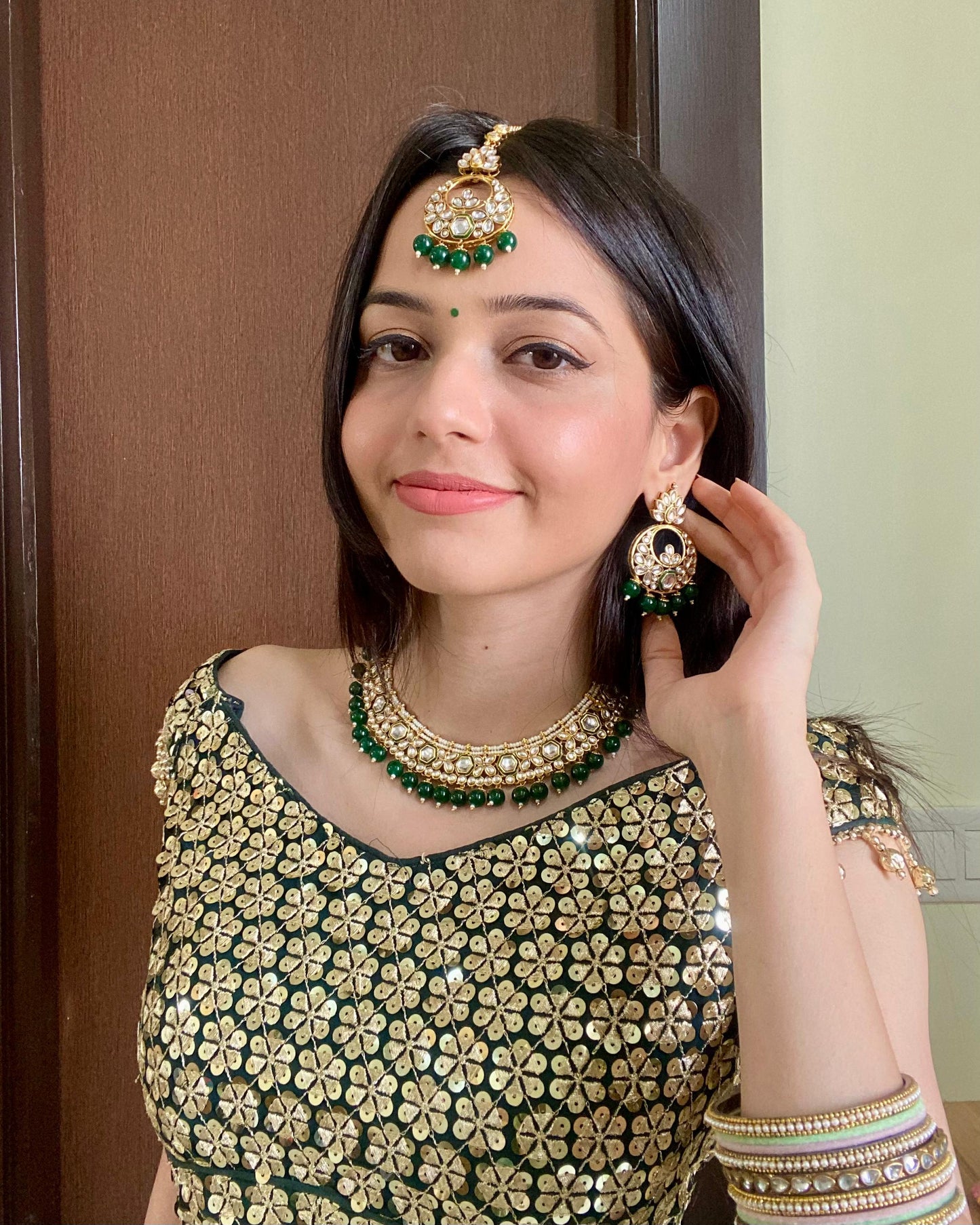Kundan Necklace Set K067