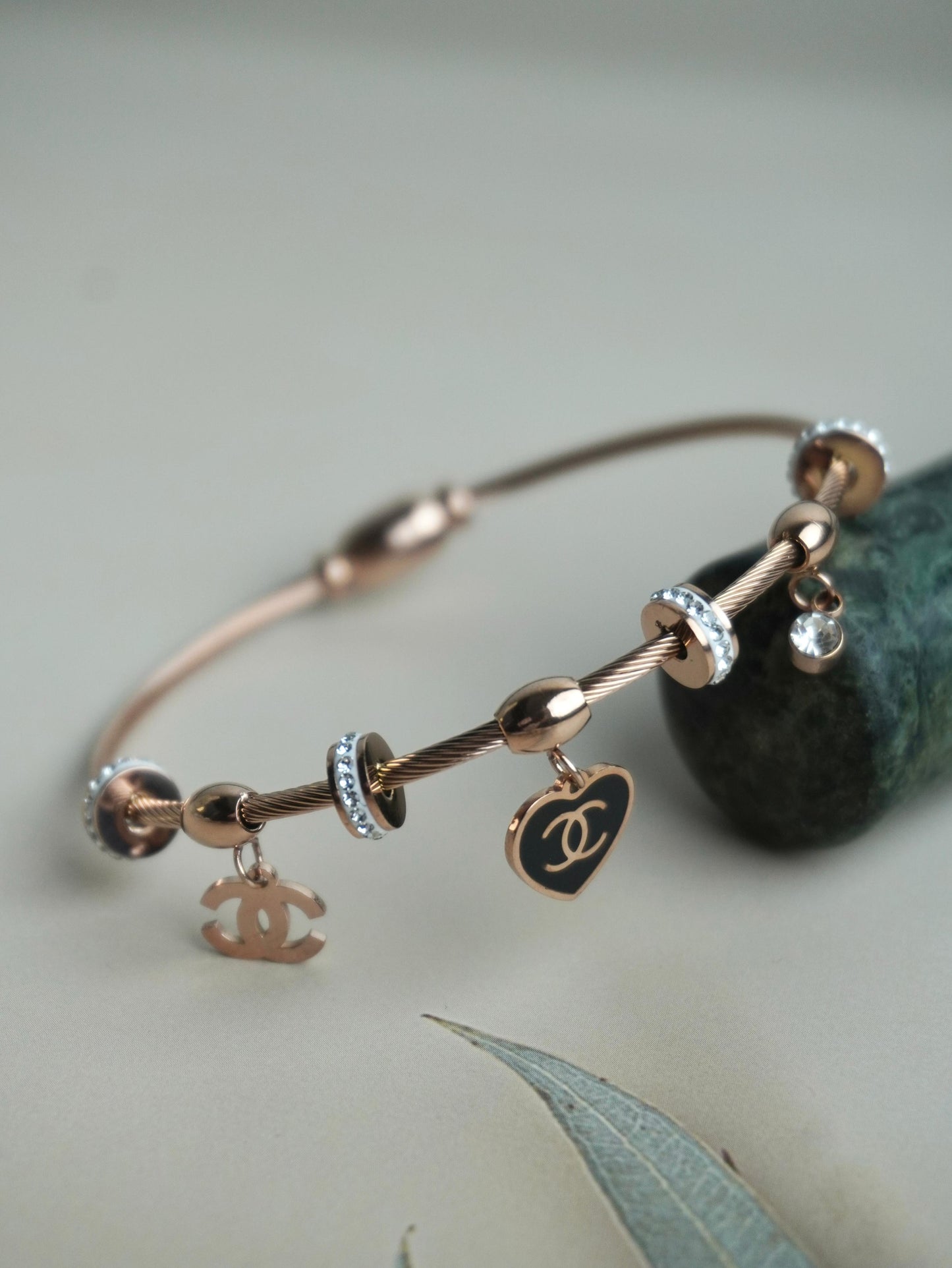 Rose Gold Charm Bracelet B004