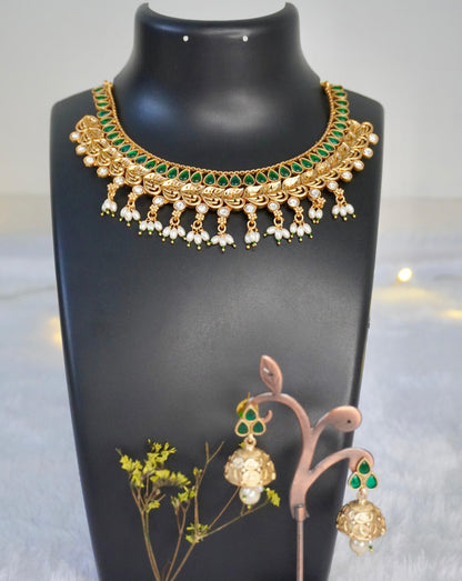 Antique Kundan Necklace Set AGK016